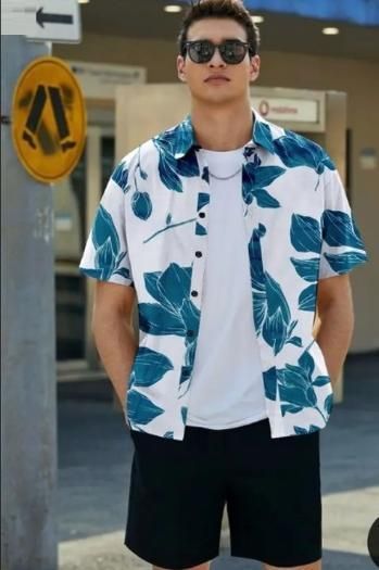 Men's Printed Cotton Shirt