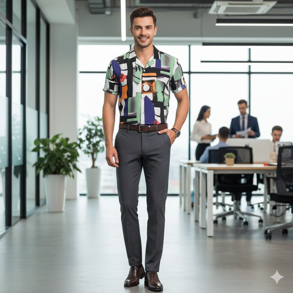 Men printed Shirt
