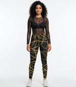 AOP Gym 180 GSM Lycra polyester, Fade-proof, vibrant print, Leggings.