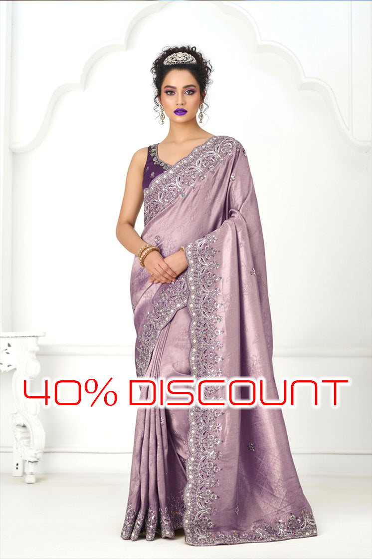 Pure Dola Viscouse Silk Saree - Semi Stitched