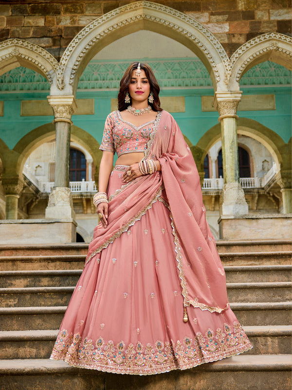 Blush Pink Lehenga  – Wedding & Party - Image 1