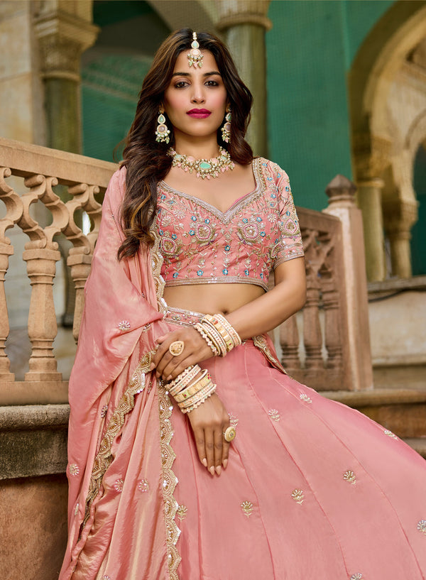 Blush Pink Lehenga  – Wedding & Party - Image 2