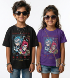 Unisex Crew Neck Anime T-Shirt - 1 month to 13 years - 11 colors