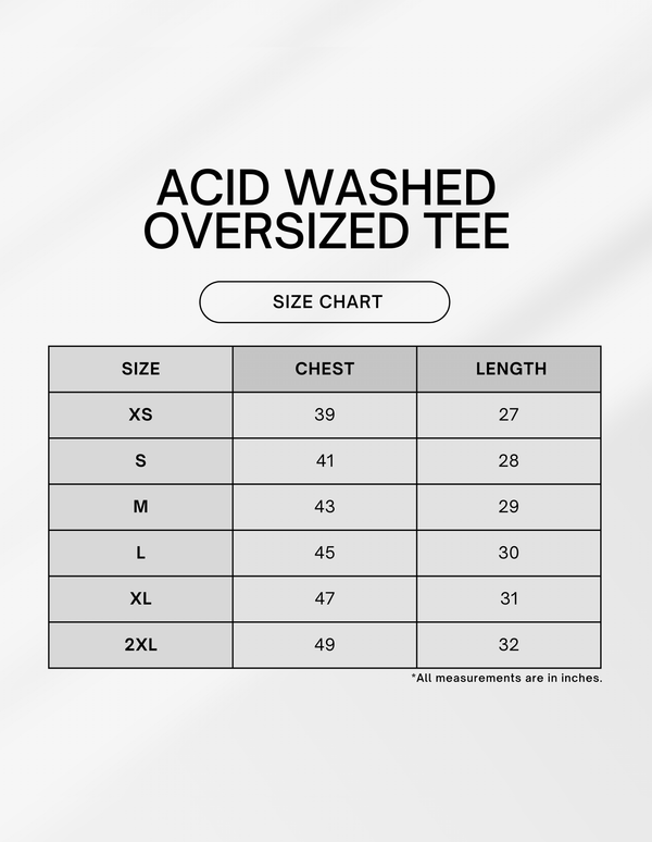 Unisex Acid Fearless Washed Oversized Tee - 5 Colors - 6 sizes - Image 4
