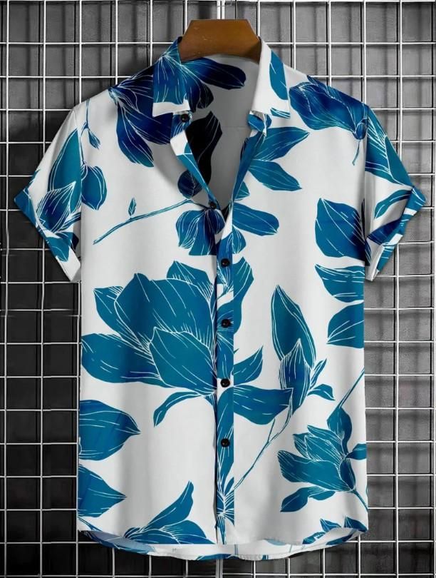 Men's Printed Cotton Shirt