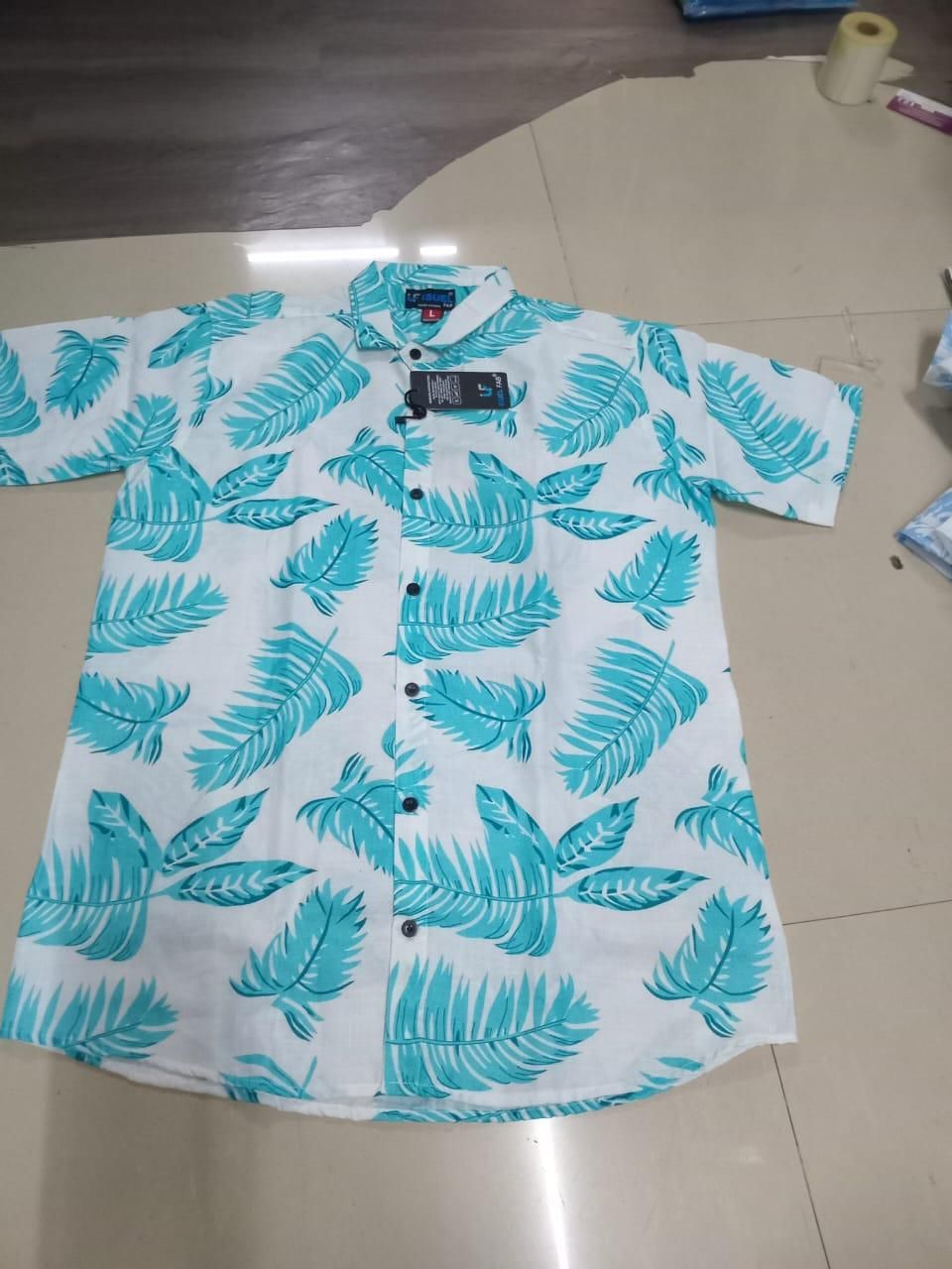 Men's Printed Cotton Shirt