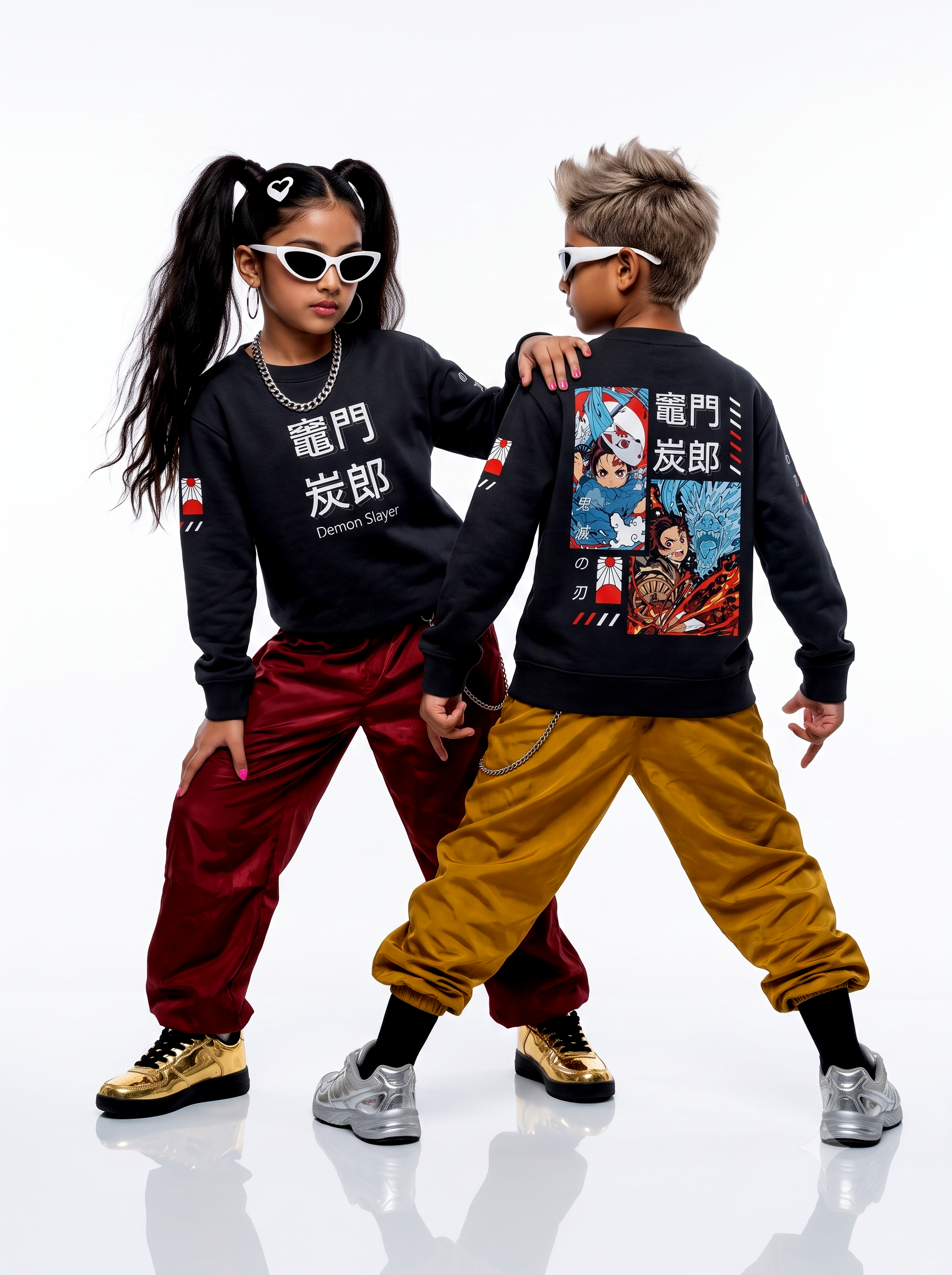 Unisex AOP Anime Kids Sweatshirt, 5 sizes