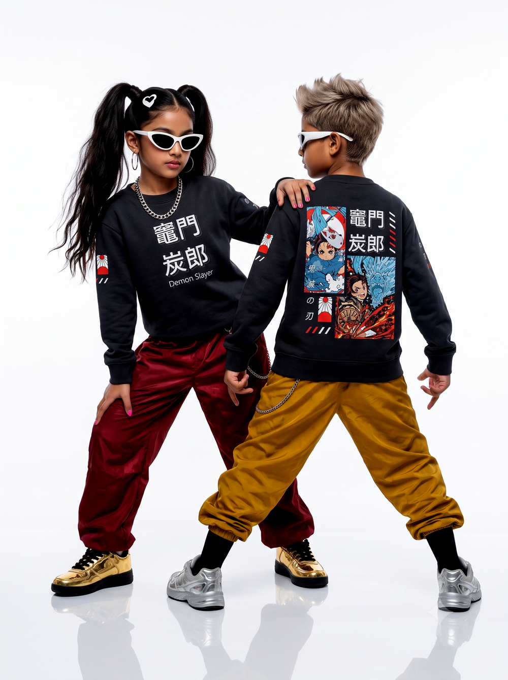 Unisex AOP Anime Kids Sweatshirt, 5 sizes