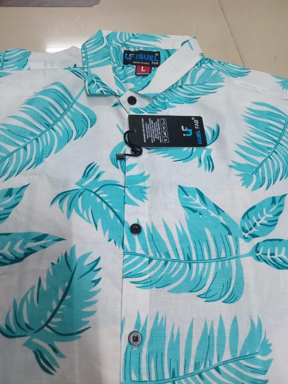 Men's Printed Cotton Shirt