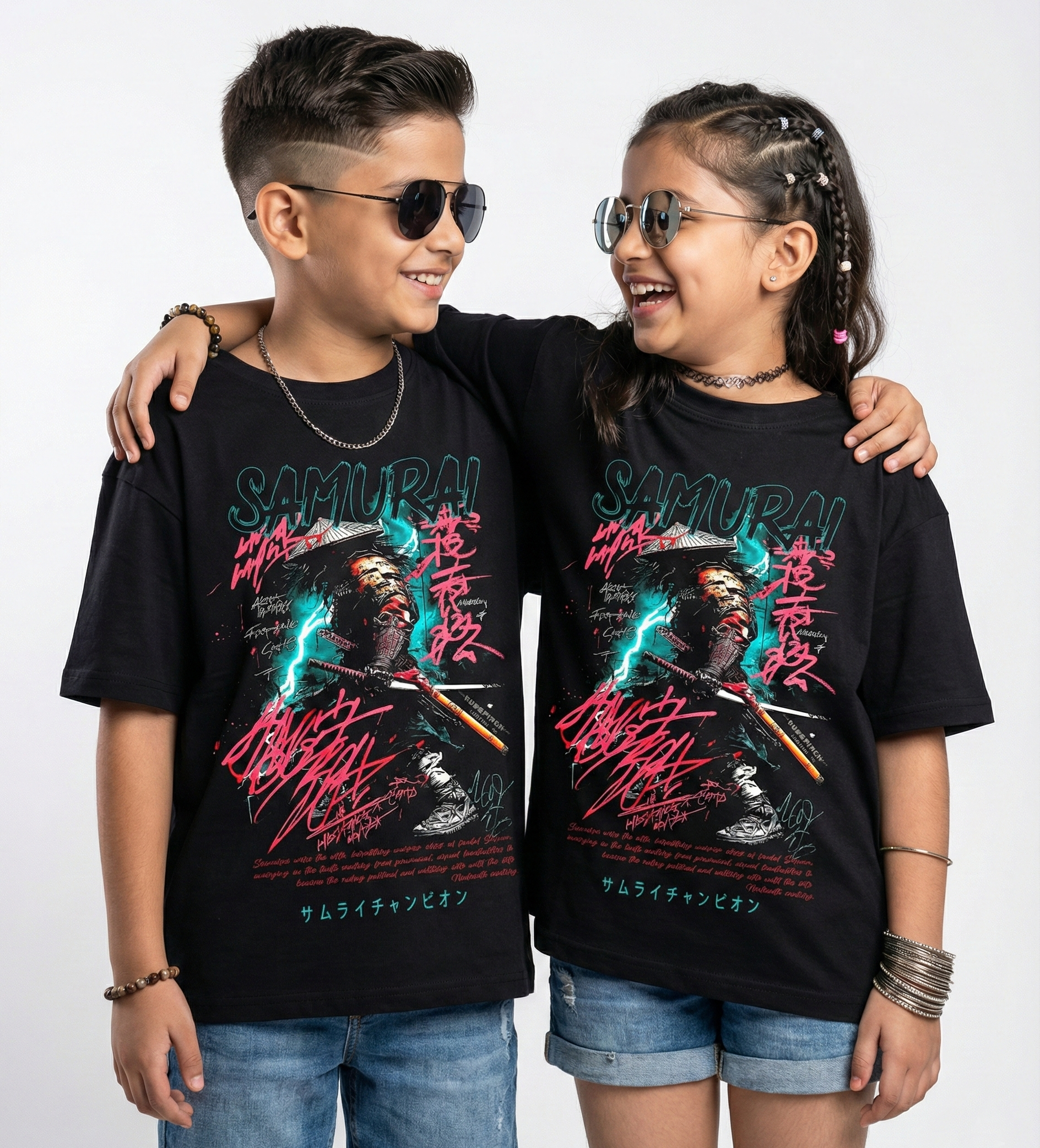 Unisex Crew Neck Anime T-Shirt - 1 month to 13 years - 9 colors