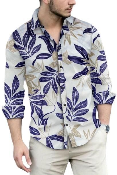 Men's Printed Cotton Shirt