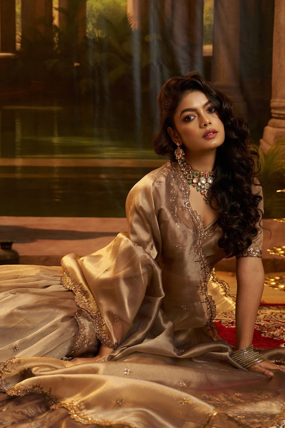 Pink Hiranya Silk Designer Lehenga Set with Embroidered Dupatta