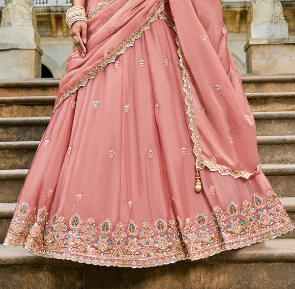 Blush Pink Lehenga  – Wedding & Party - Image 3