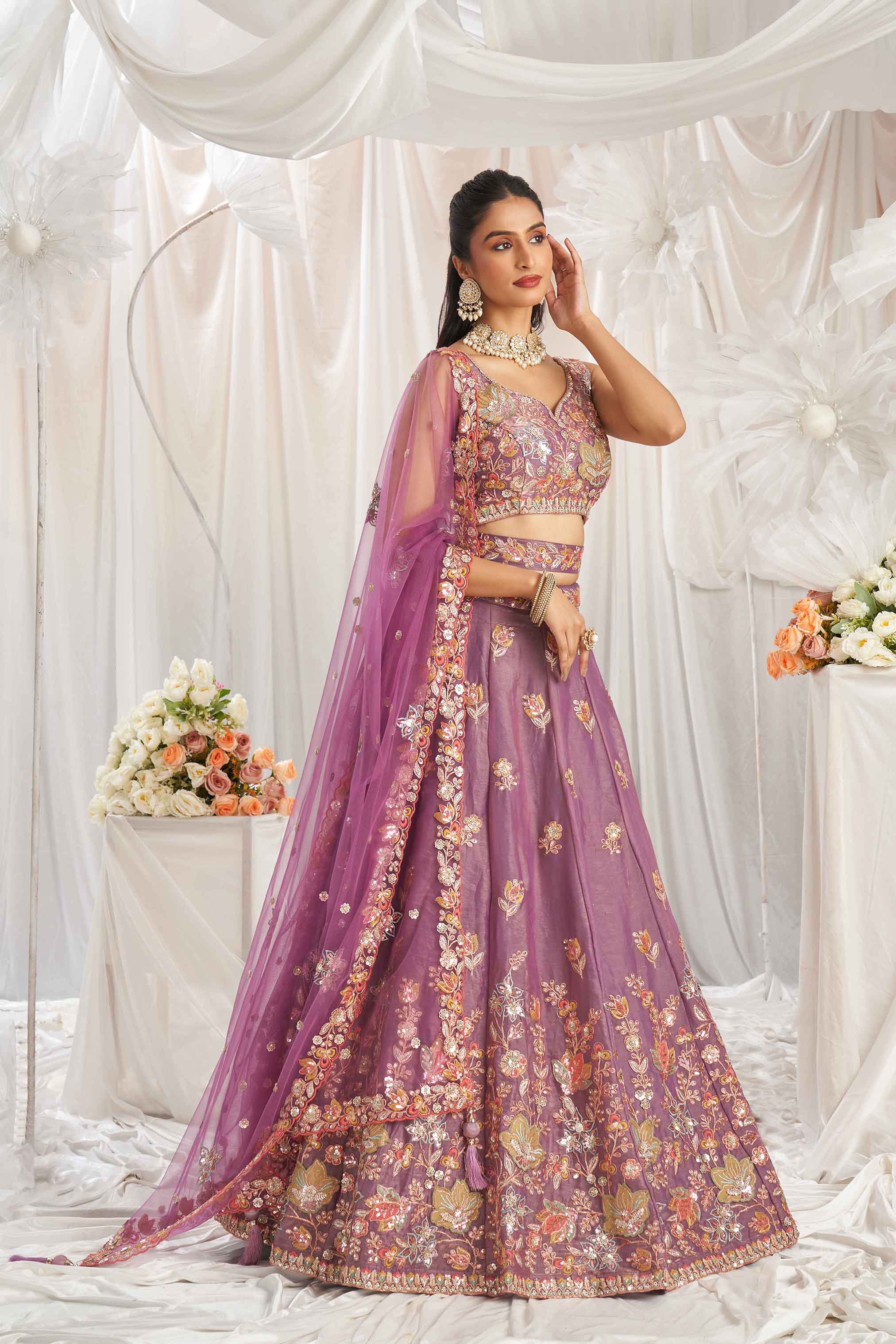 Women's Designer Wedding Outfit - Semi Stitched