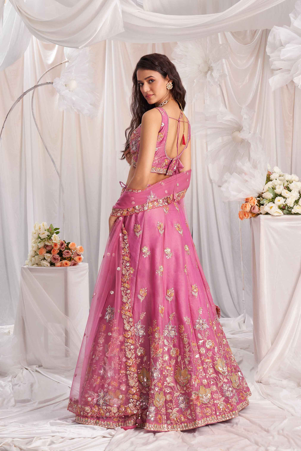 Women's Designer Wedding Outfit - Semi Stitched