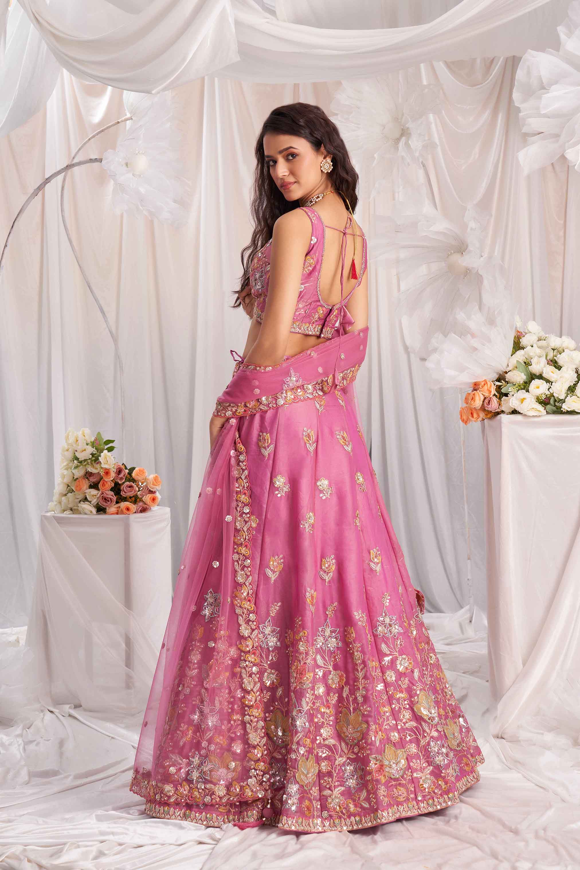 Women's Designer Wedding Outfit - Semi Stitched