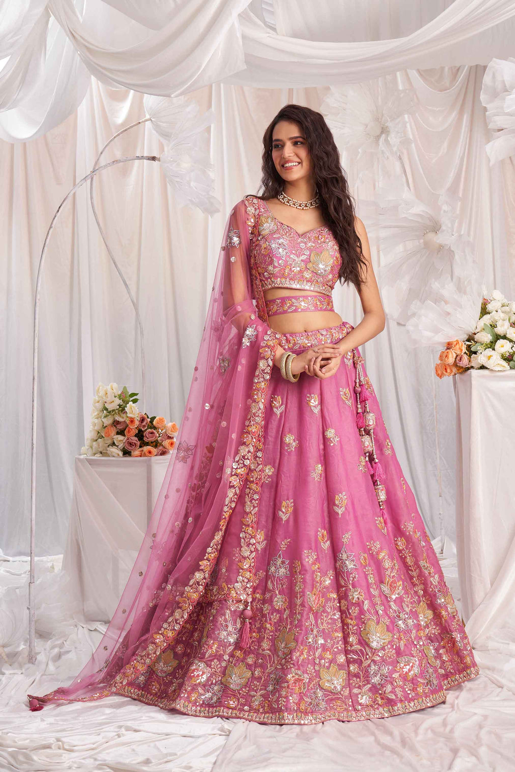 Women's Designer Wedding Outfit - Semi Stitched