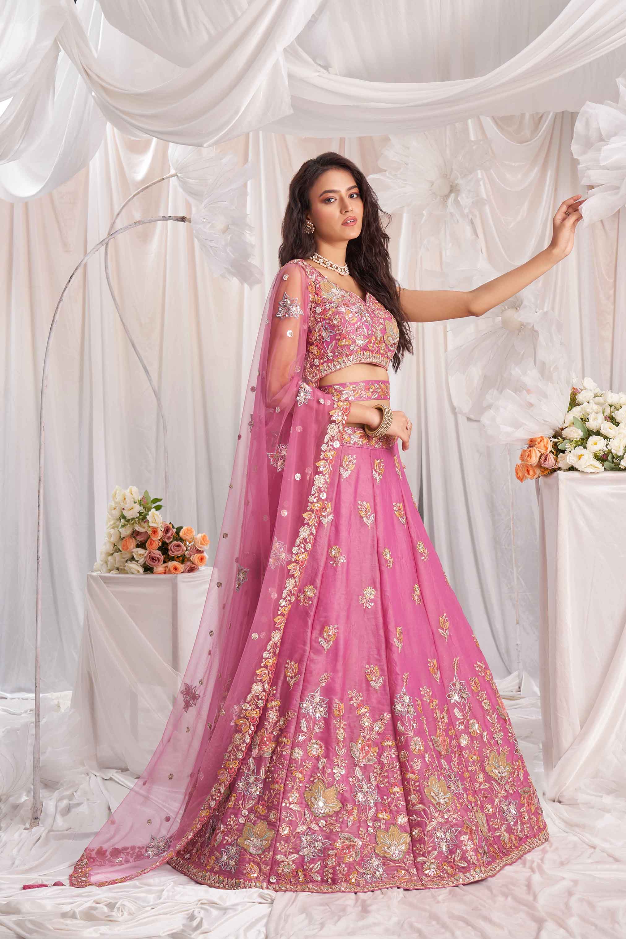 Women's Designer Wedding Outfit - Semi Stitched
