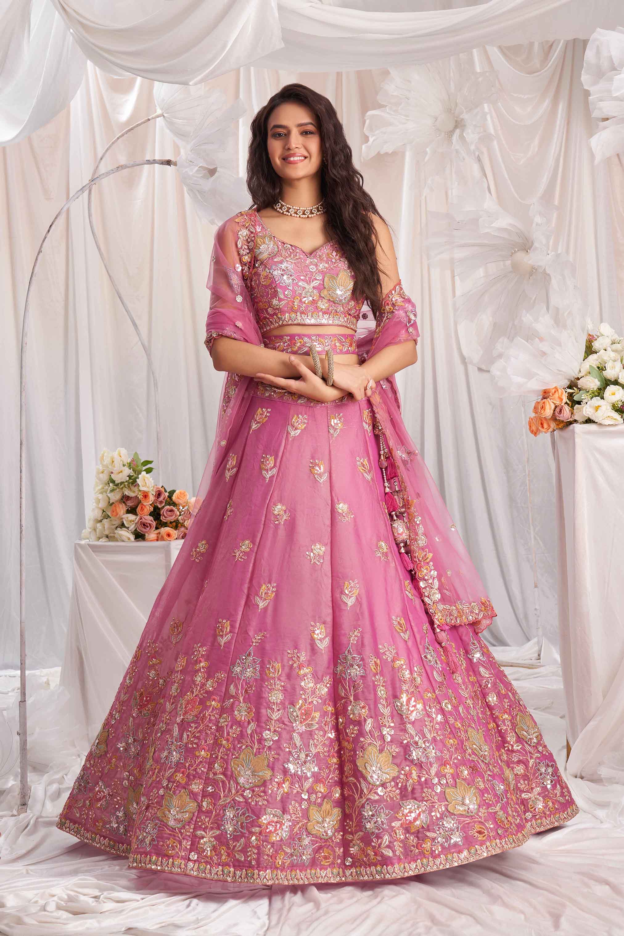 Women's Designer Wedding Outfit - Semi Stitched