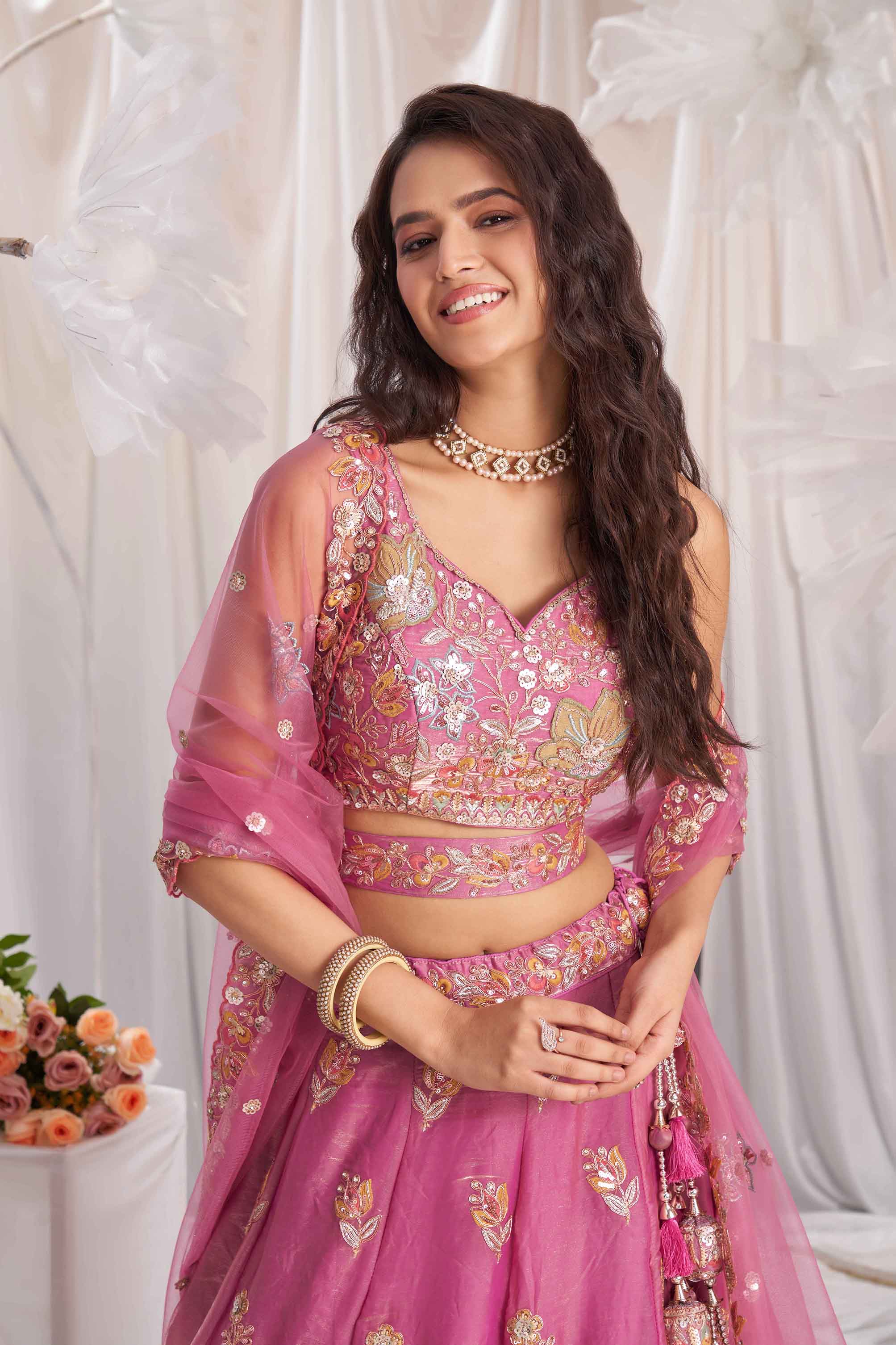 Women's Designer Wedding Outfit - Semi Stitched