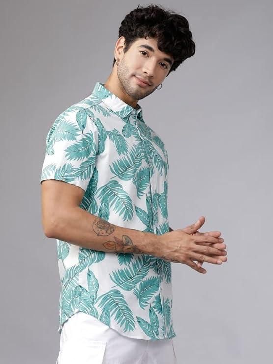 Men's Printed Cotton Shirt