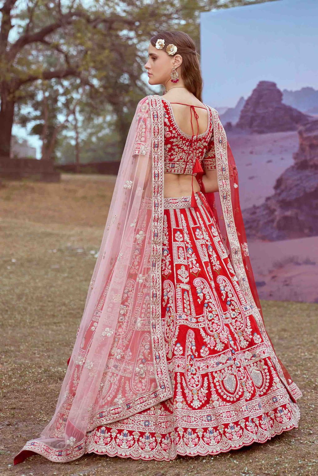 Women's Lahenga Choli -Semi Stitched