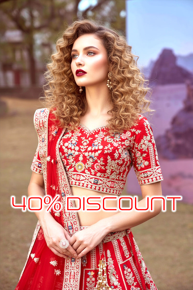 Women's Lahenga Choli -Semi Stitched