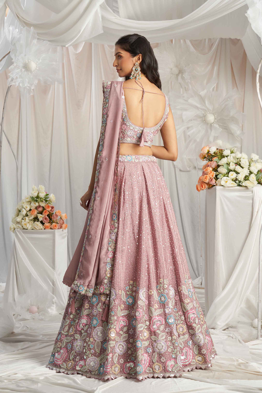 Women's Designer - Lahenga Choli - Semi Stitched