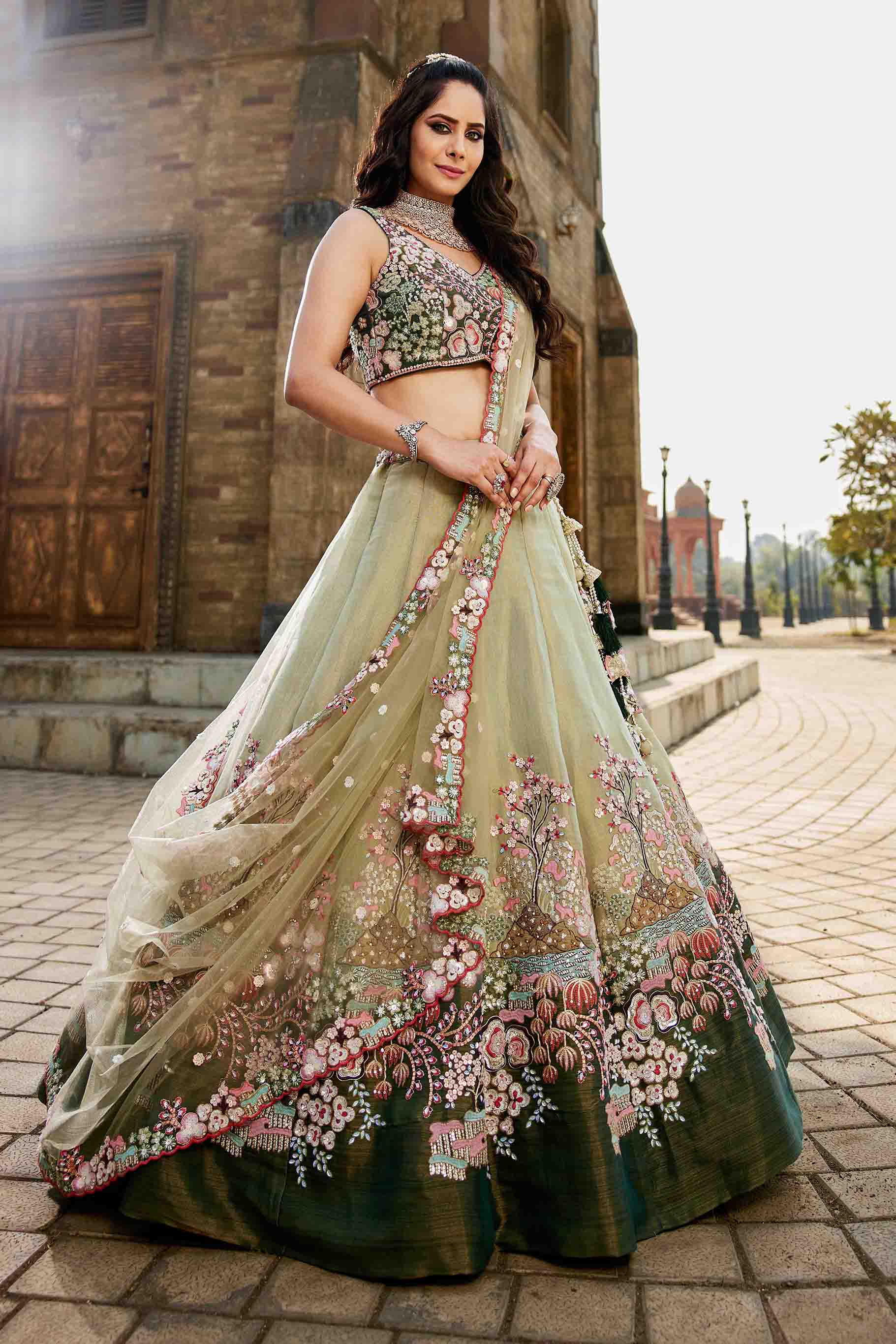 Festive Majestic Lehenga Choli - Semi stitched