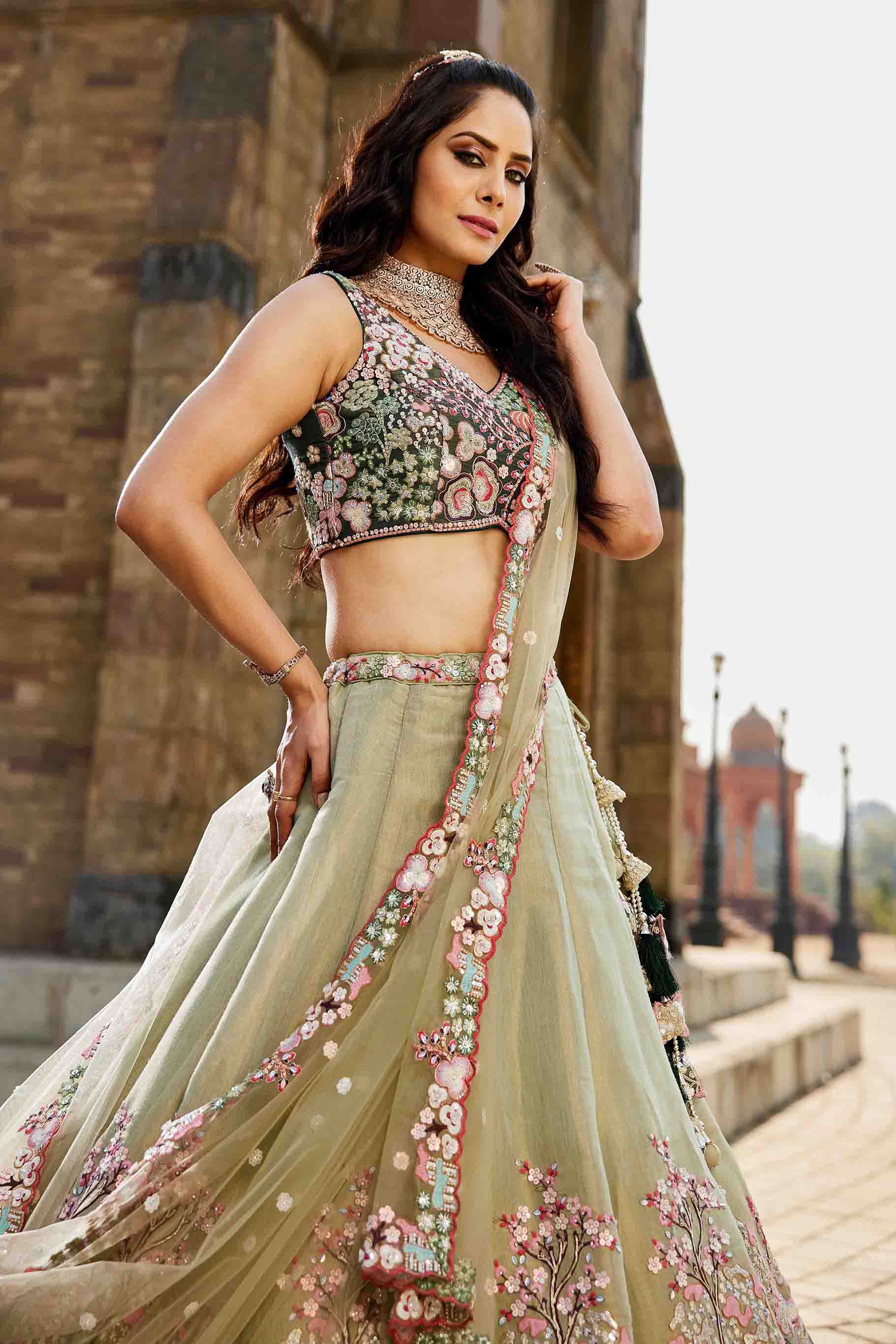 Festive Majestic Lehenga Choli - Semi stitched