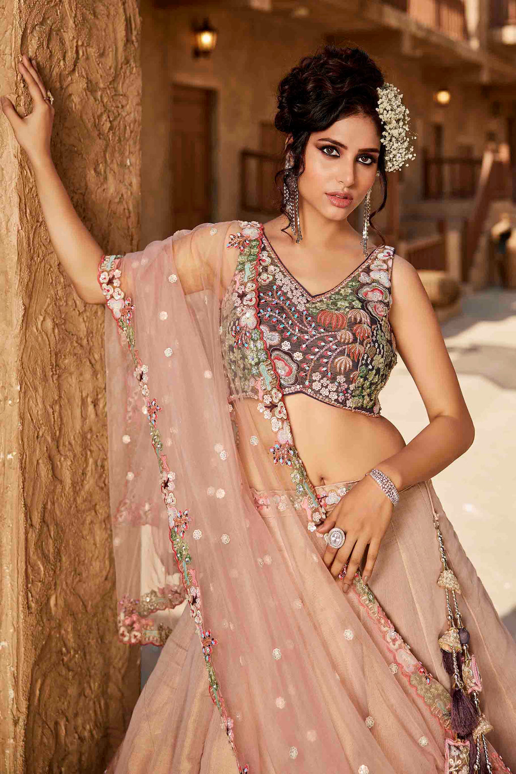 Women's Majestic Lehenga Choli - semi stitched