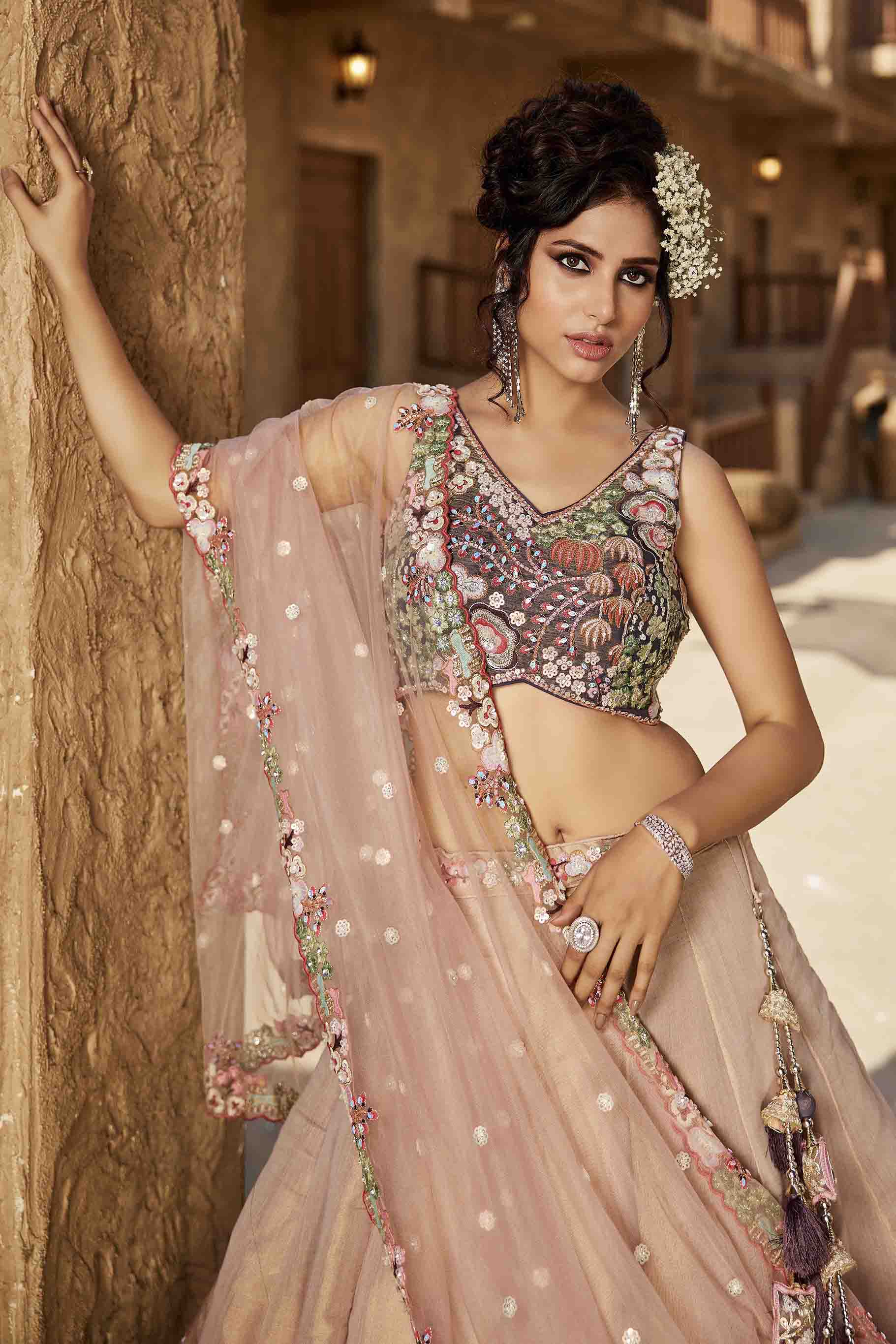 Women's Majestic Lehenga Choli - semi stitched