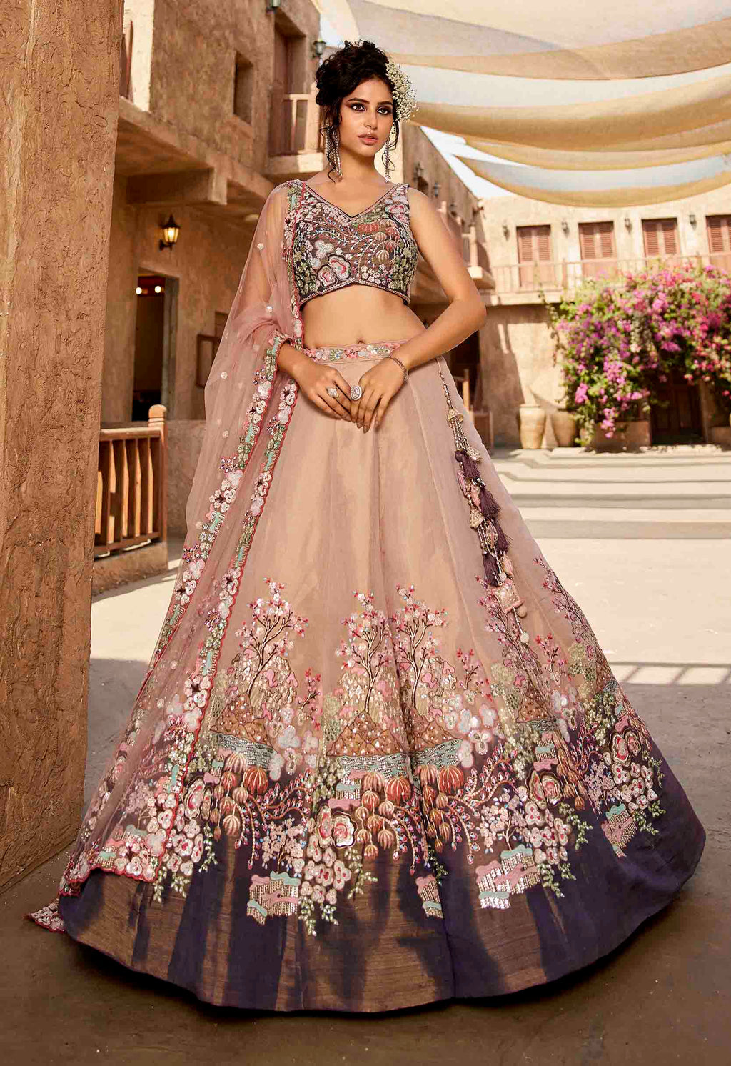 Women's Majestic Lehenga Choli - semi stitched