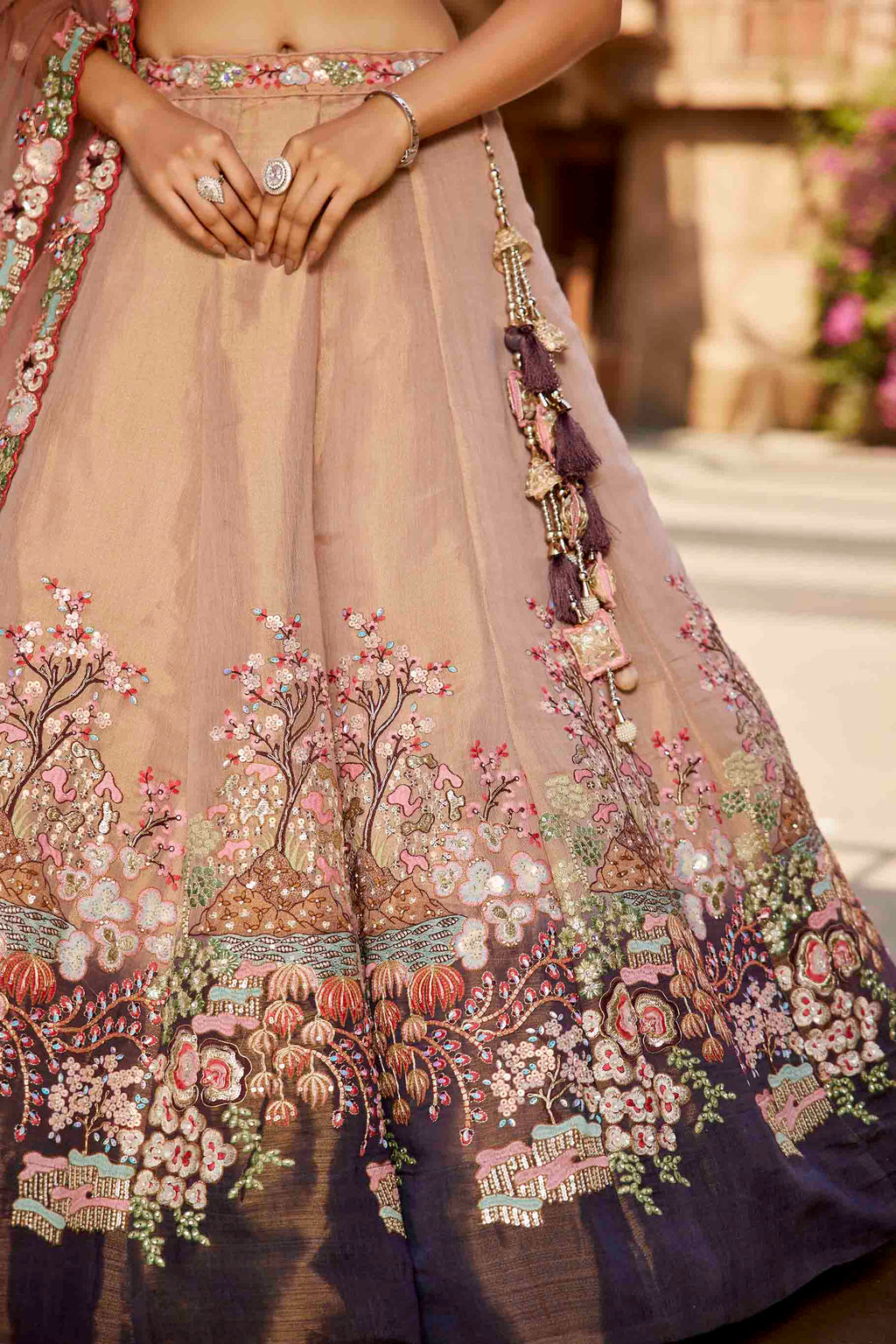 Women's Majestic Lehenga Choli - semi stitched