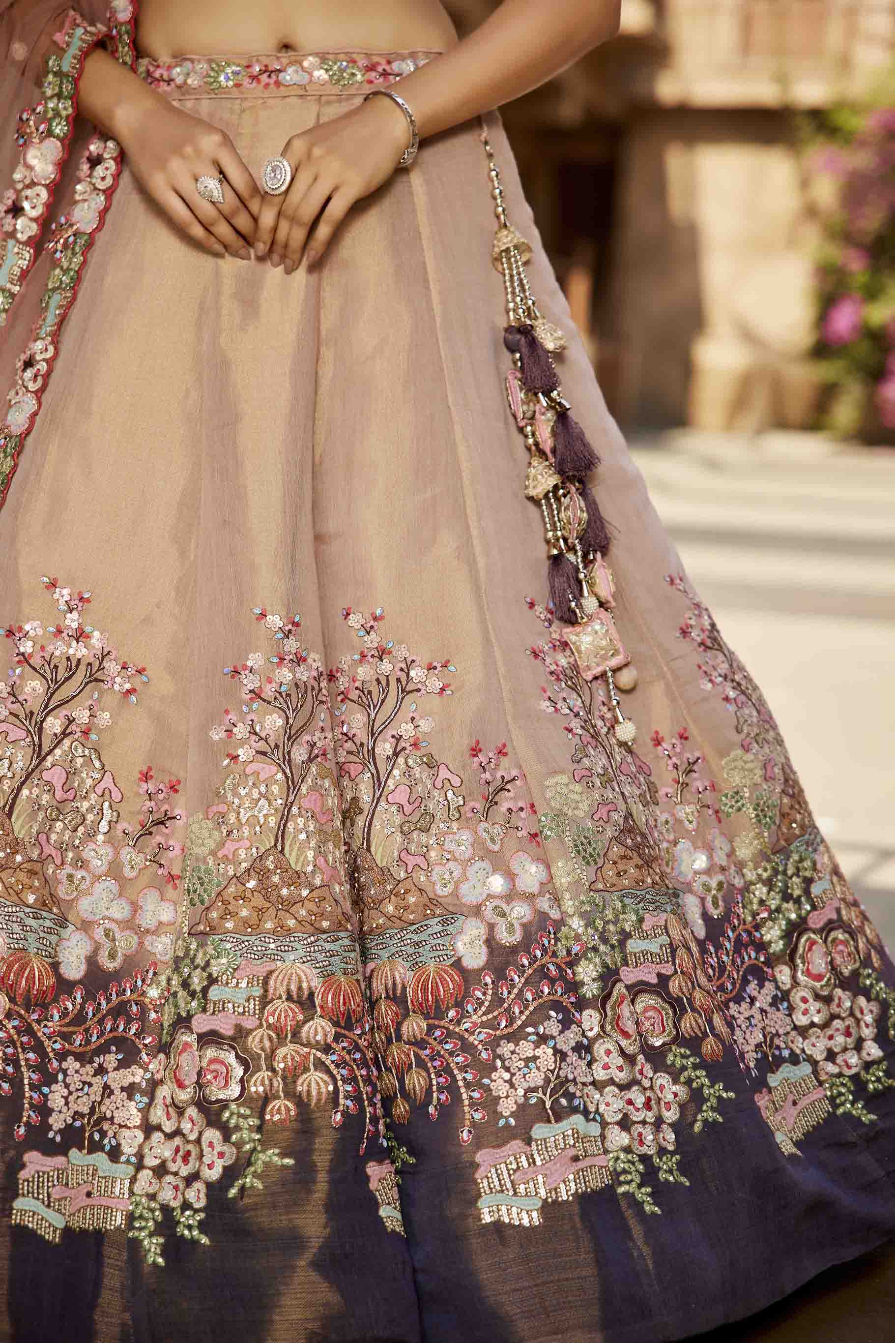 Women's Majestic Lehenga Choli - semi stitched