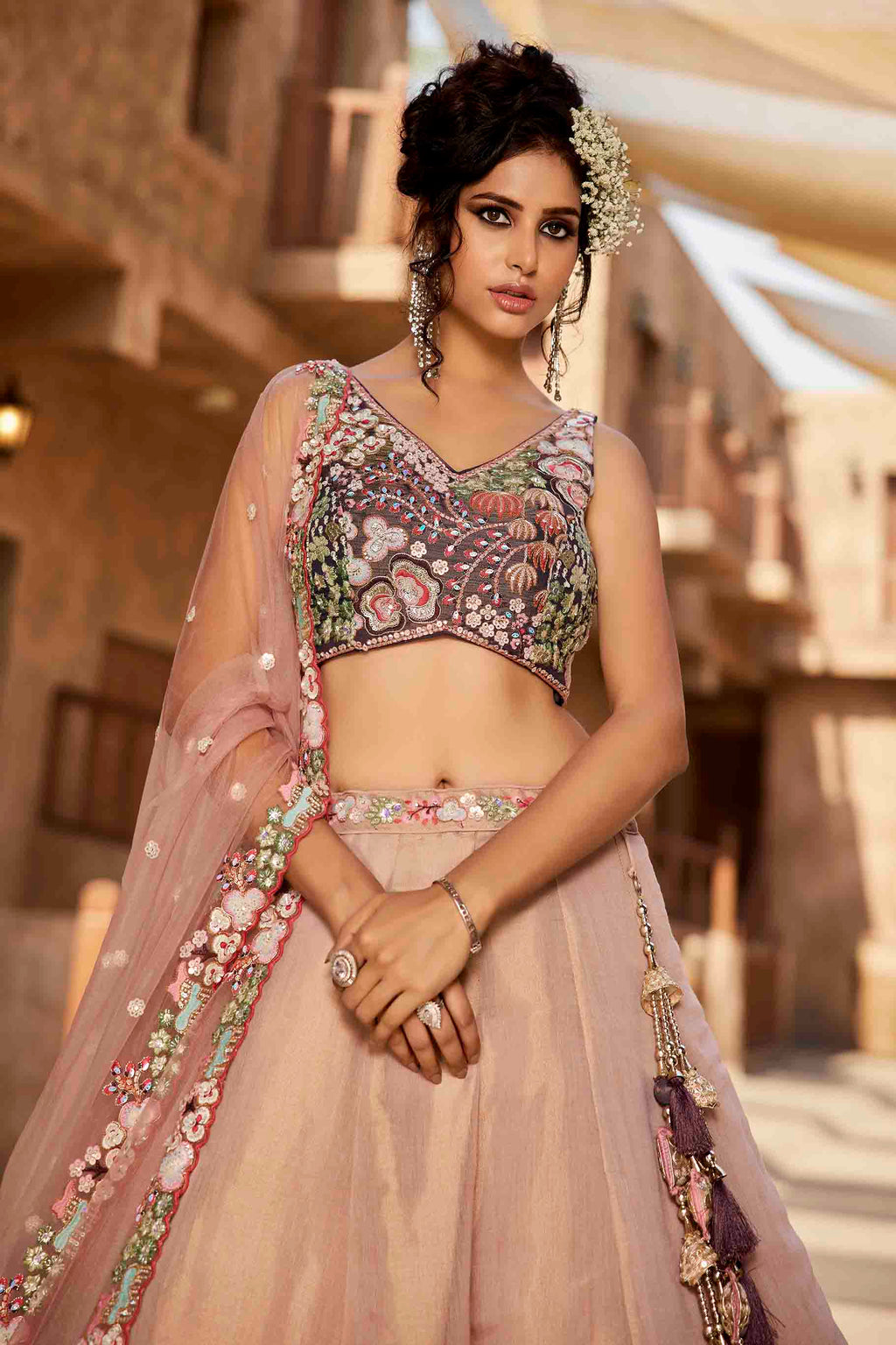 Women's Majestic Lehenga Choli - semi stitched