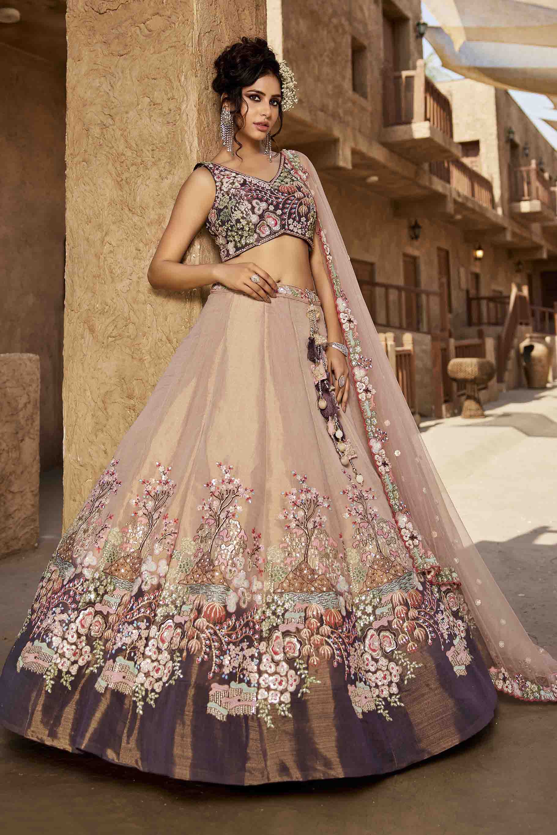 Women's Majestic Lehenga Choli - semi stitched