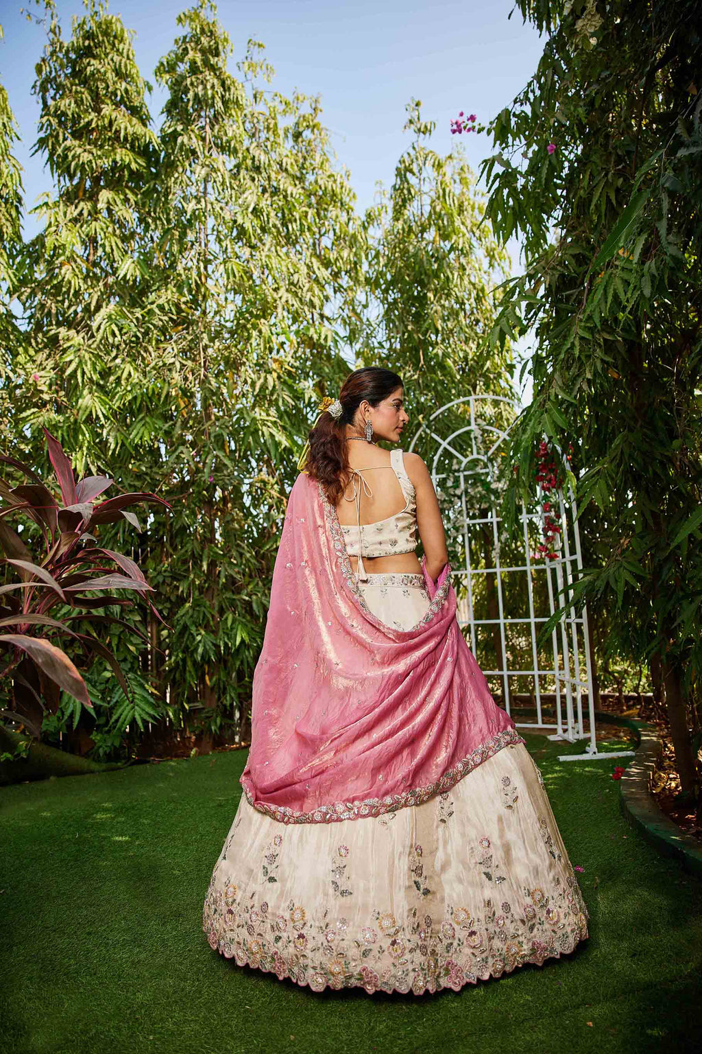 Women's Lahenga Choli set - Semi Stitched