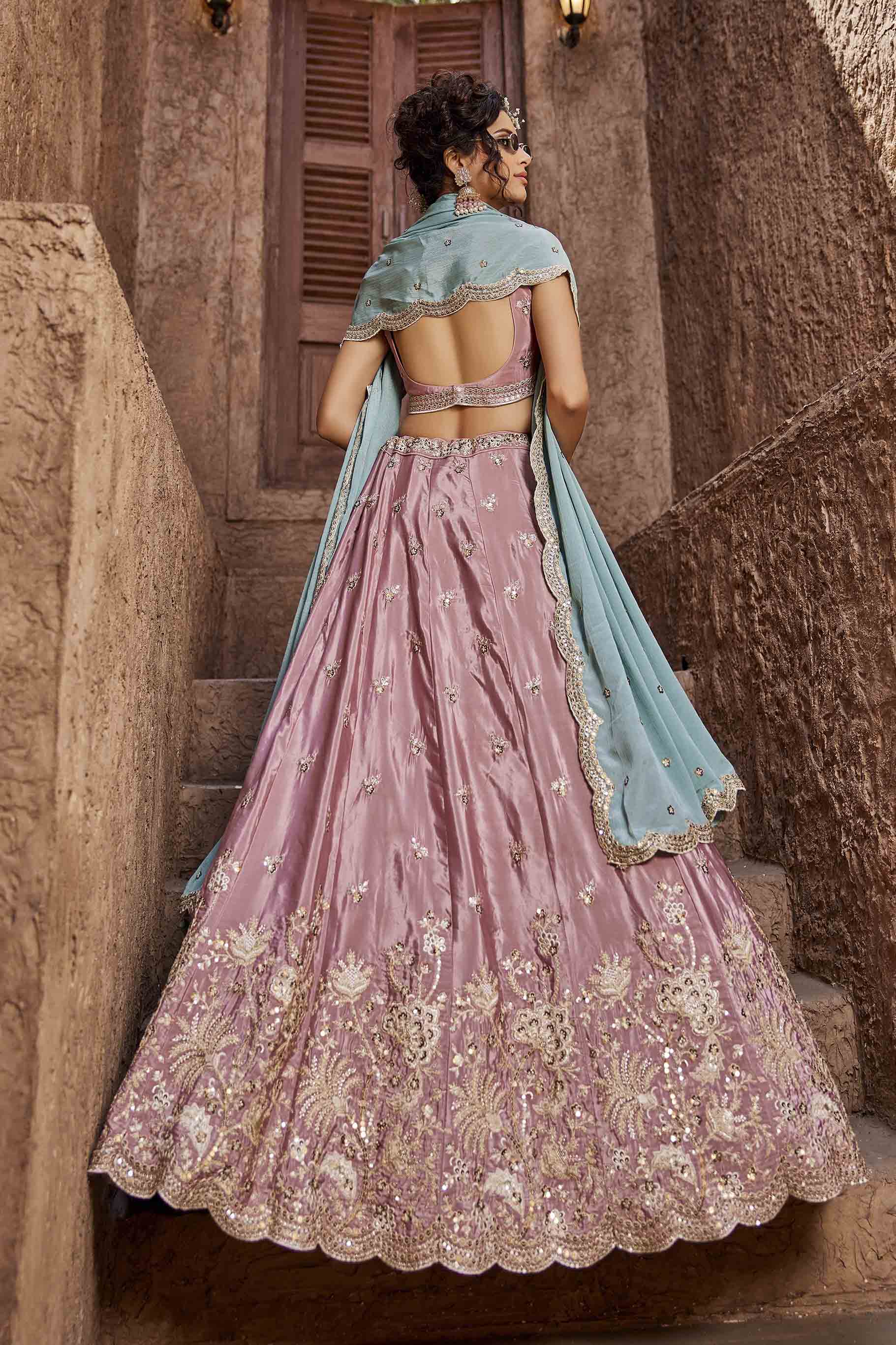 Designer wedding lehenga - Semi Stitched