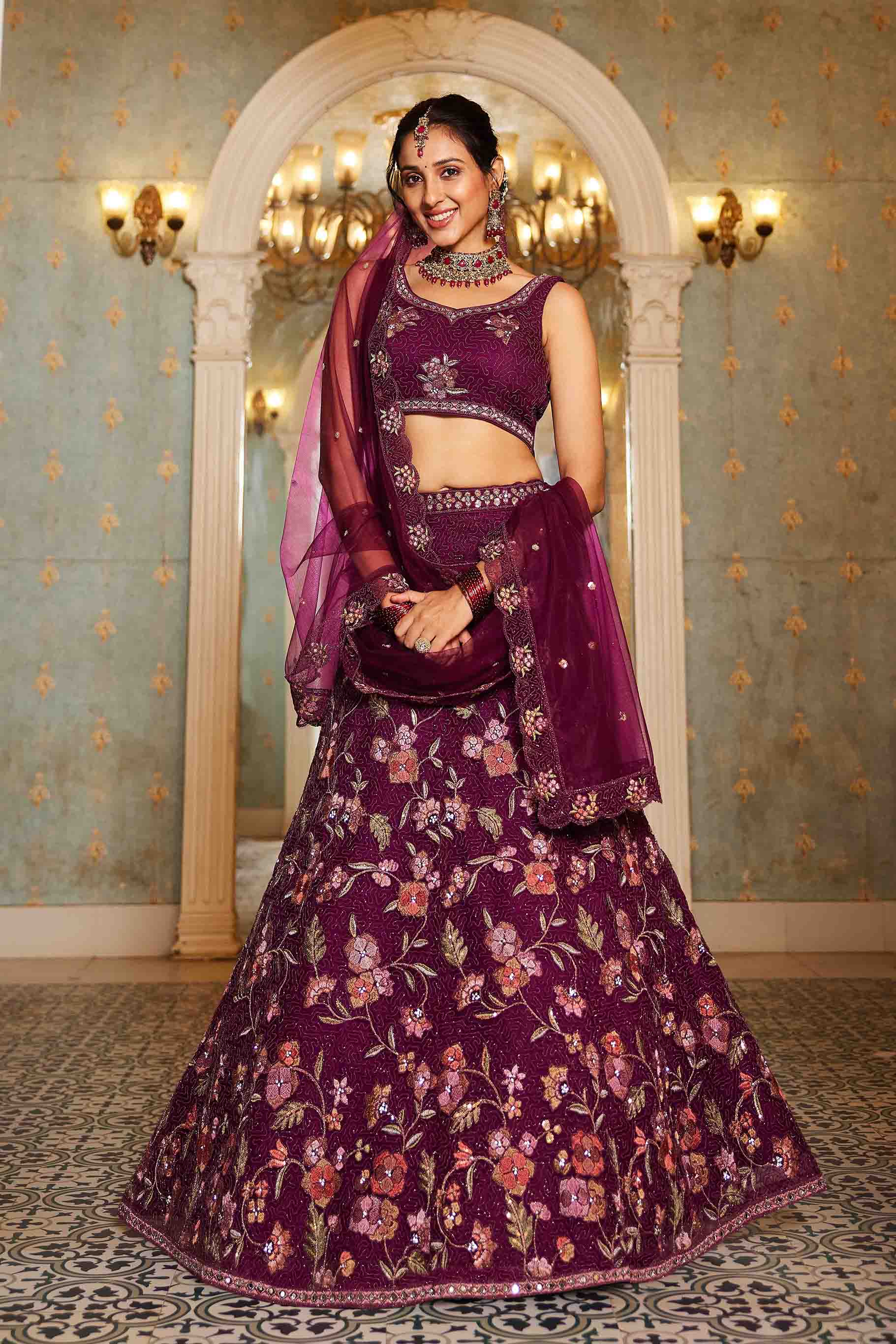 Women's Lehenga Choli set - Semi Stitched