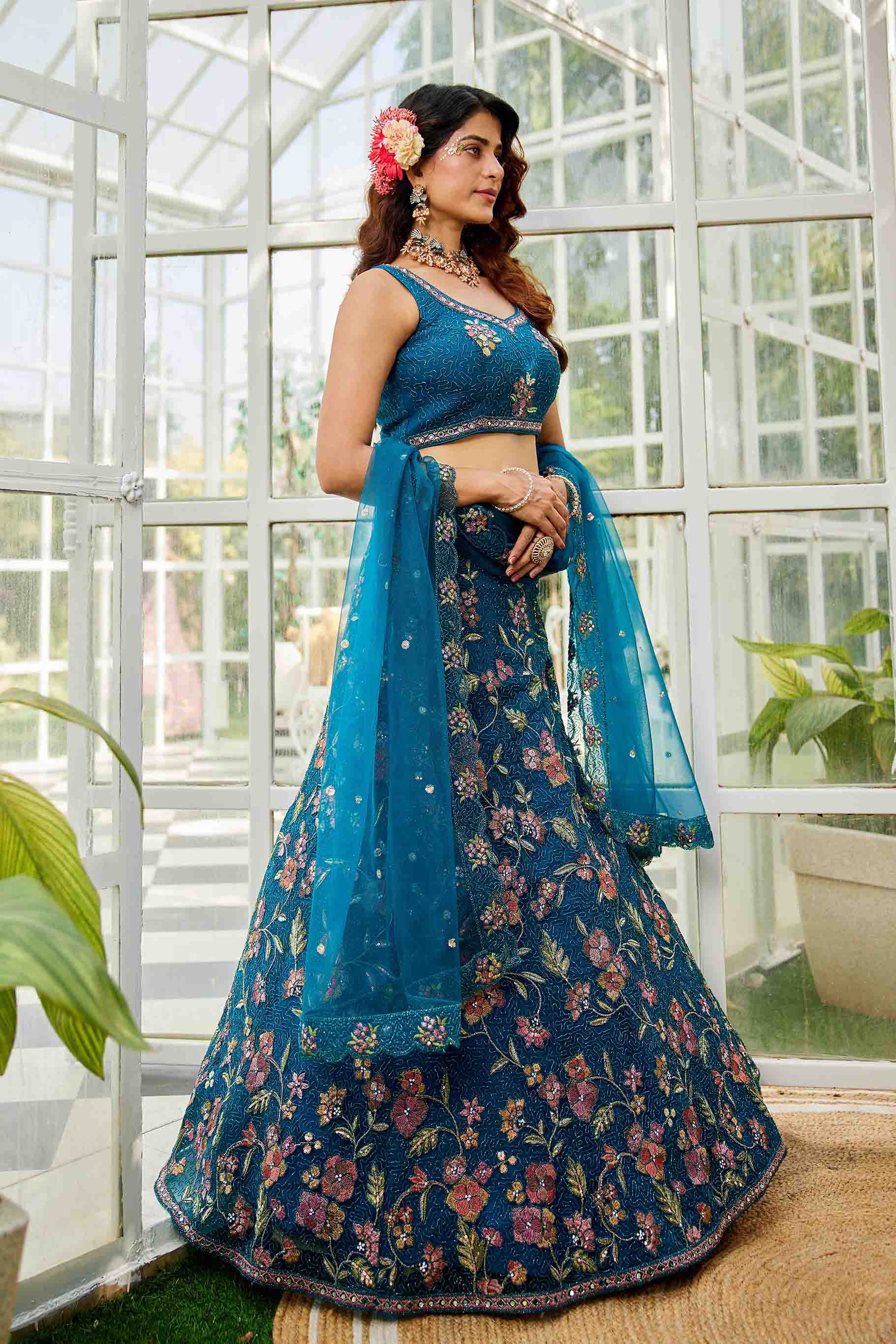 Women's Lehenga Choli set - Semi Stitched