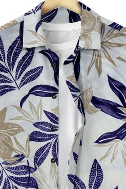 Men's Printed Cotton Shirt