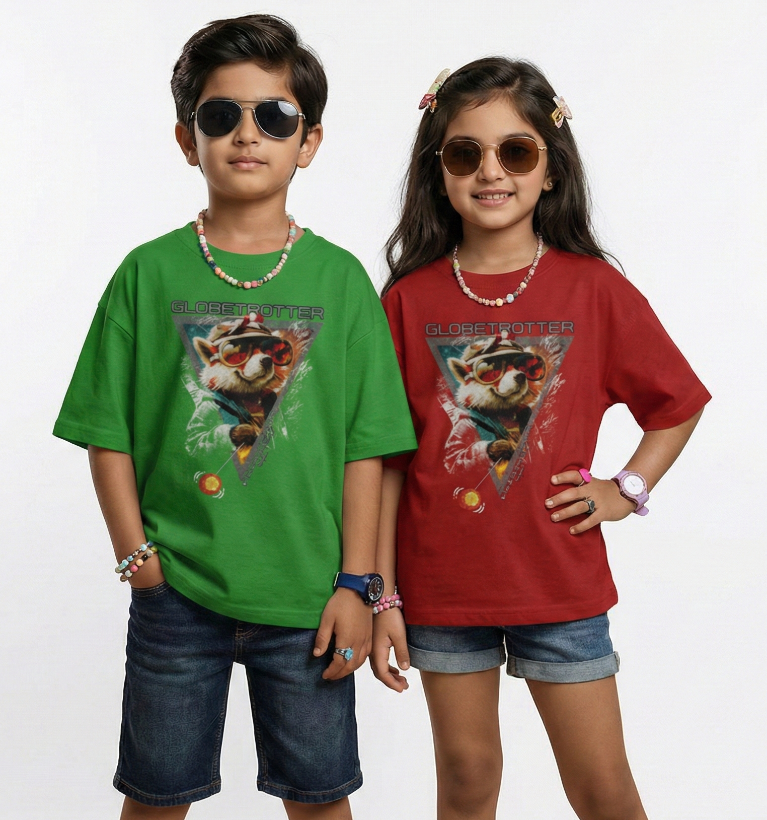 Unisex Crew Neck T-Shirt - 1 month to 13 years - 9 colors