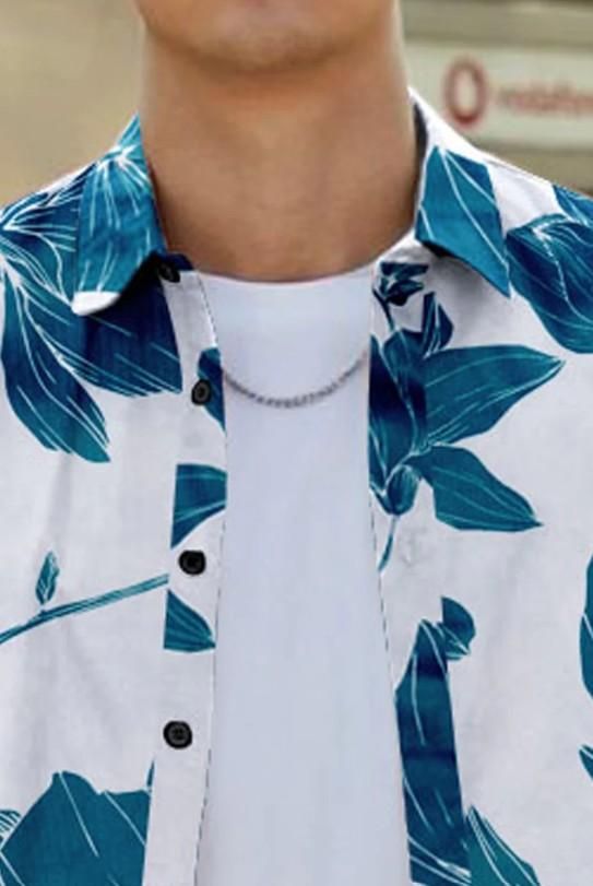 Men's Printed Cotton Shirt