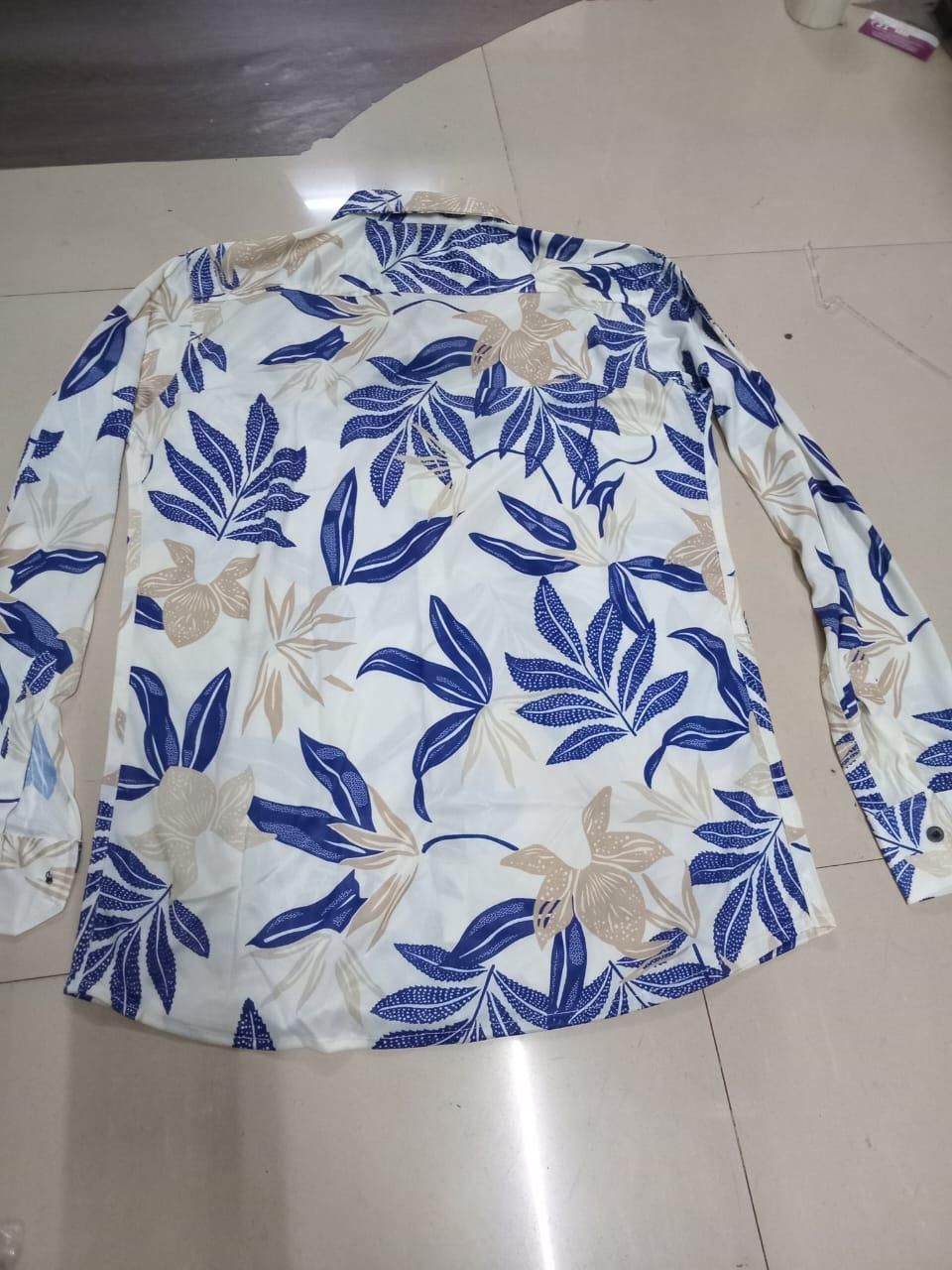 Men's Printed Cotton Shirt