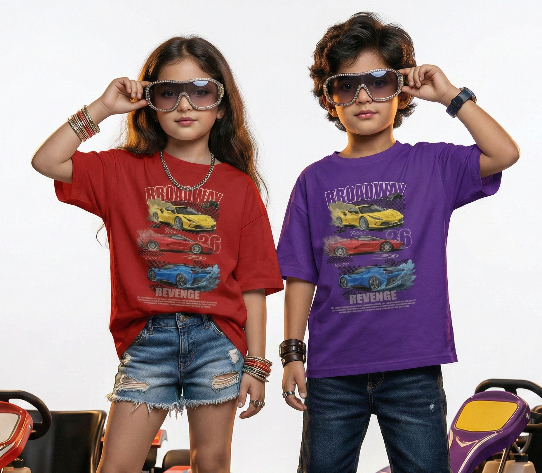 Unisex Crew Neck Anime T-Shirt - 1 month to 13 years - 11 colors