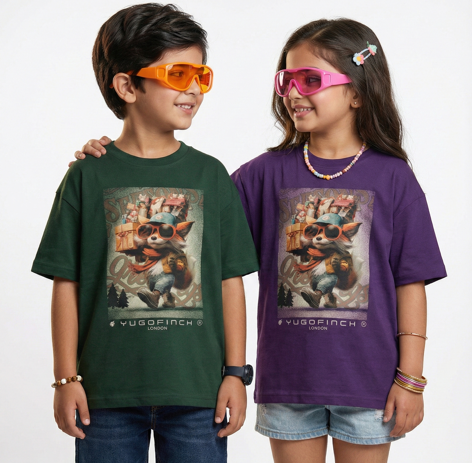 UNISEX Crew Neck T-Shirt, Boys & Girls - 18 colors