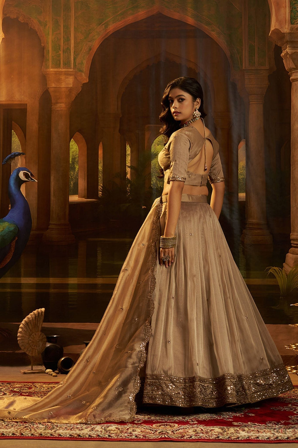 Pink Hiranya Silk Designer Lehenga Set with Embroidered Dupatta