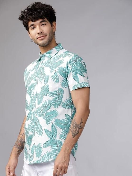 Men's Printed Cotton Shirt