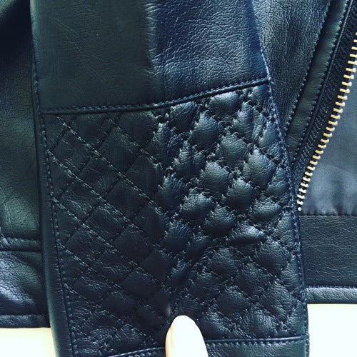 Girl's & Boy's PU lapel leather coat